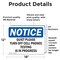 Signmission Quiet Please Turn Off Cell Phones Testing, 18 in W x Rectangle, Vinyl Decal OS-2PACK-NS-D-1218-L-17951 - alternate 6